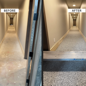 Resin-Rock-before-after-hallway