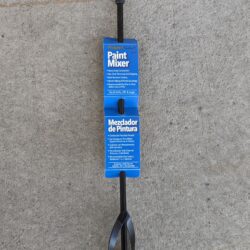 1 Gallon paint mixer with product label on the stem