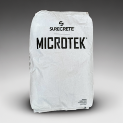 SureCrete's MicroTek Microtopping concrete overlay mix bag