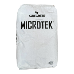 microcement white Surecrete Microtek bag with black text and a logo, intended for construction or building purposes.