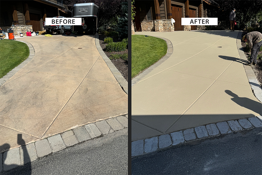 Resin-Rock-before-after-driveway
