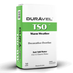 A 50-lb bag of Durável TSO; just add 4–5.5 quarts of water. Comes in white and green packaging.